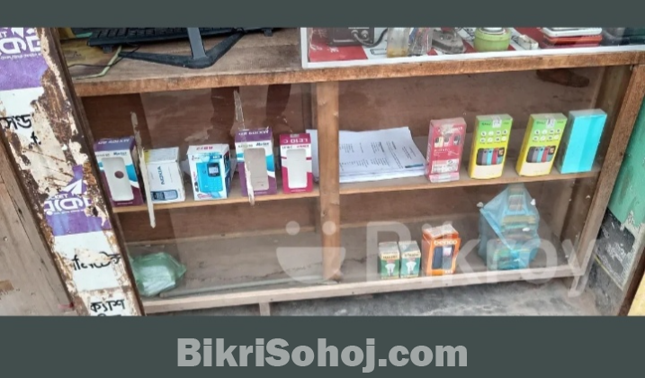 ৬২/ ১২ ইঞ্চি দোকানের কাঠের গ্লাস করা টেবিল